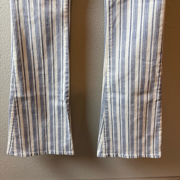 New FRAME Le High Flare Surfer Stripe High Waist Jeans Dutch Blue Multi NWT 25 - Picture 8 of 16